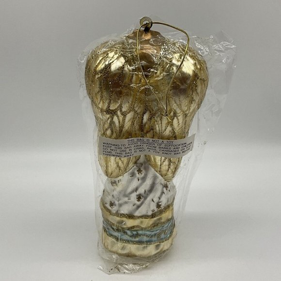 Mercury Glass 9.5 Inch Angel Ornament/Figurine Vintage  Mervyns NOS Collectible - Picture 14 of 15